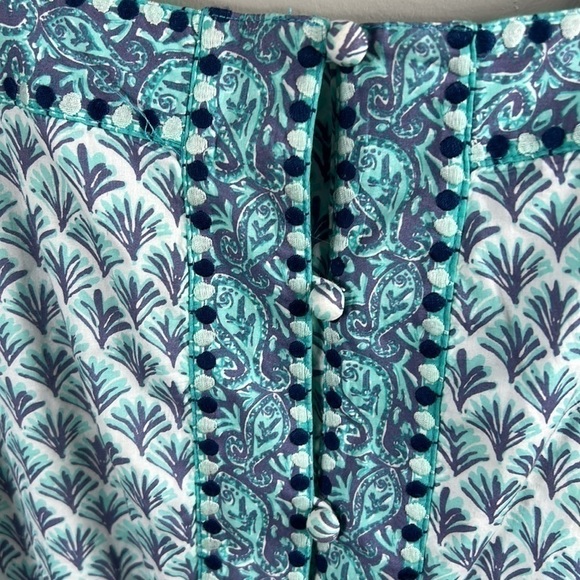 Vineyard Vines Embroidered Tiny Leaves Romper size XL - Picture 3 of 7